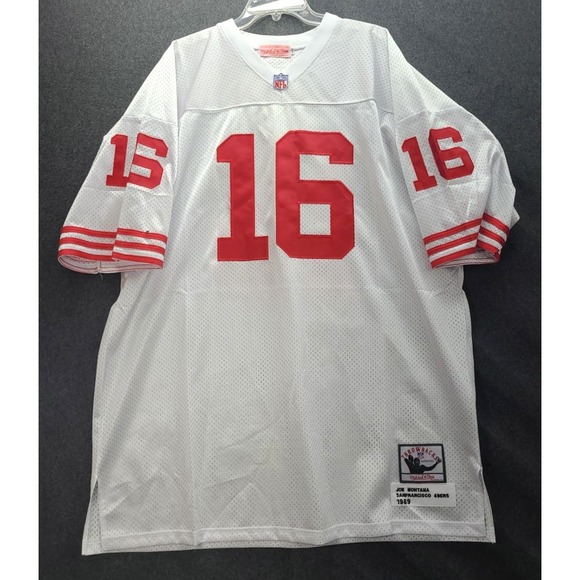 Vtg‎ 1989 NWT Joe Montana 49ers Mitchell & Ness Official NFL Throwback Jersey 3X